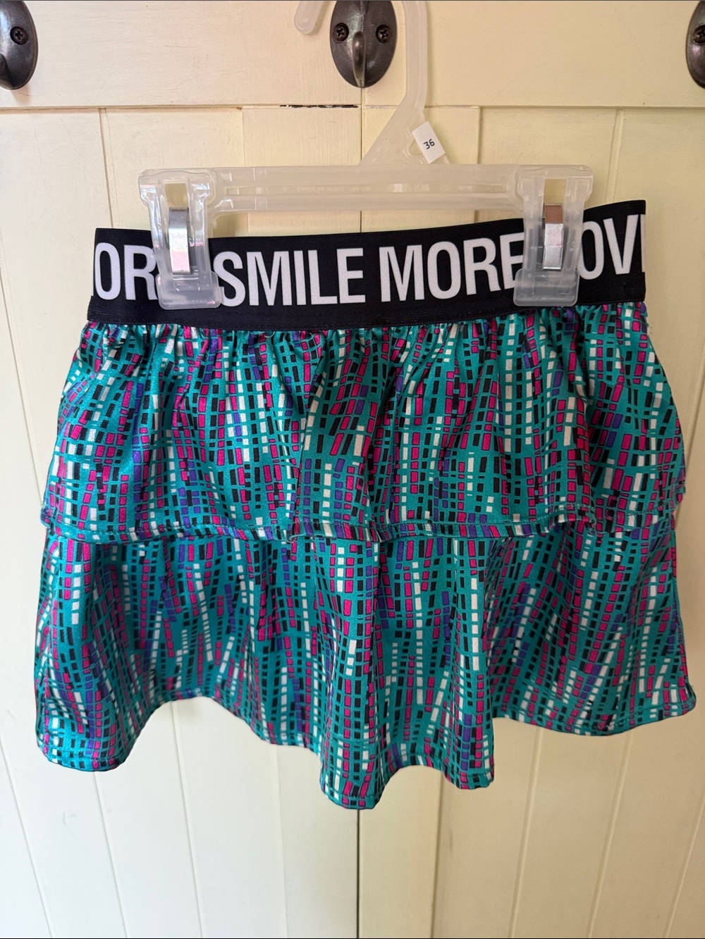 Garanimals Teal Geometric Circle Skirt with Black Elastic Waistband